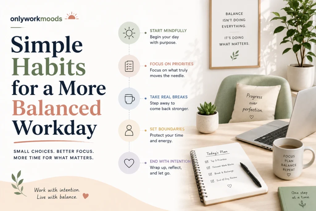 OnlyWorkMoods Simple Habits for a More Balanced Workday