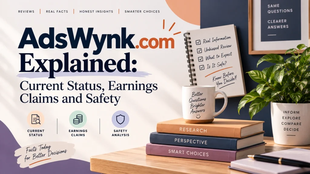 AdsWynk.com Explained Current Status, Earnings Claims and Safety