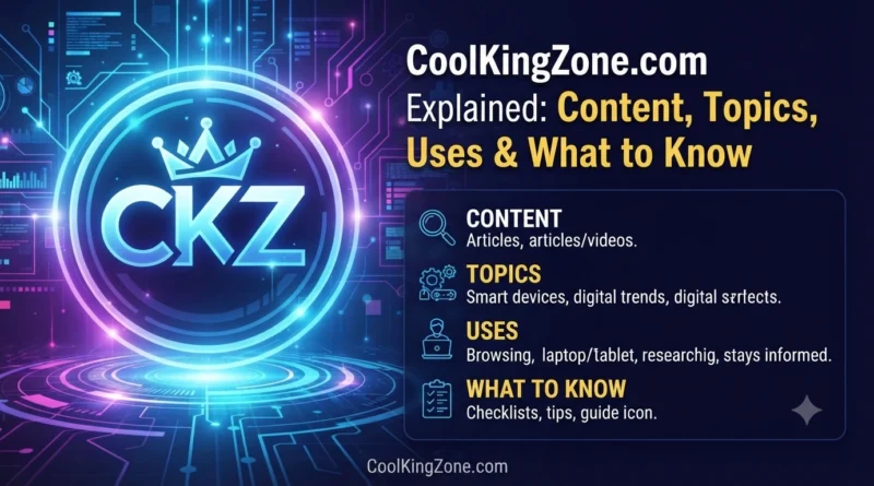 CoolKingZone.com Explained Content, Topics, Uses & What to Know.
