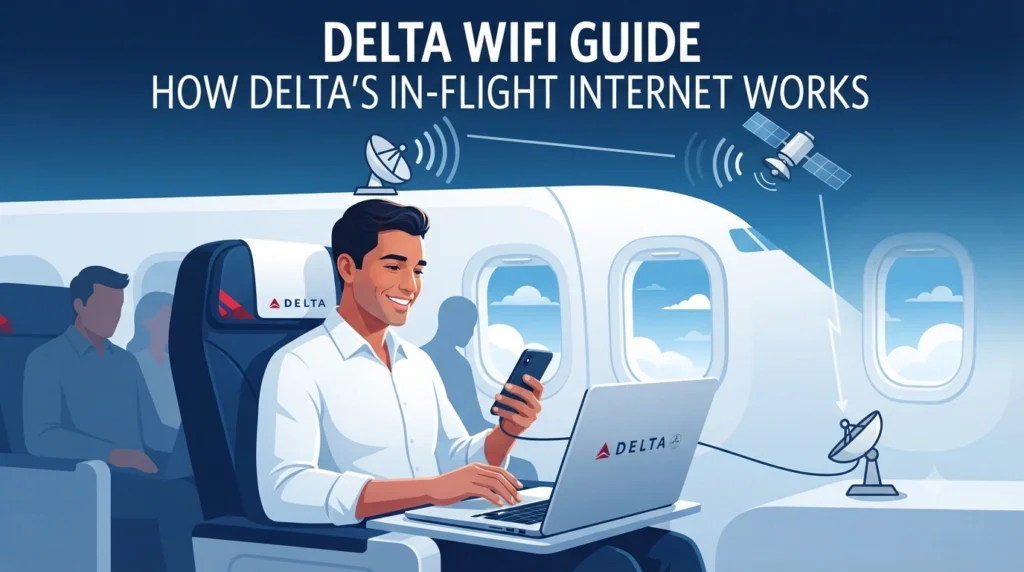 DeltaWiFi Explained How Delta's In-Flight Internet Works.