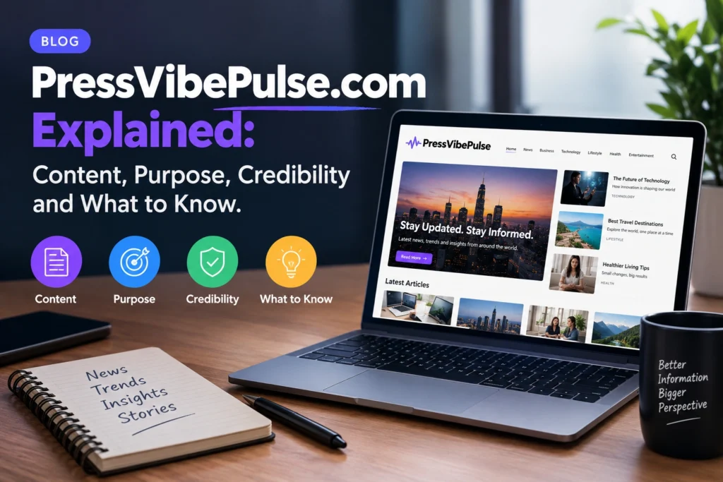 PressVibePulse.com Explained Content, Purpose, Credibility and What to Know.