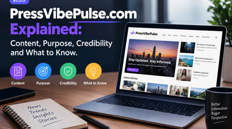 PressVibePulse.com Explained Content, Purpose, Credibility and What to Know.