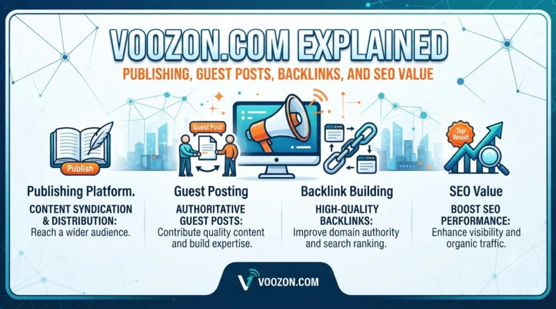 Voozon.com Explained Publishing, Guest Posts, Backlinks and SEO Value.