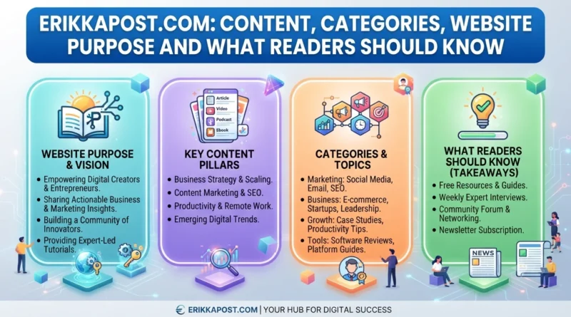 Erikkapost.com Content, Categories, Website Purpose and What Readers Should Know.